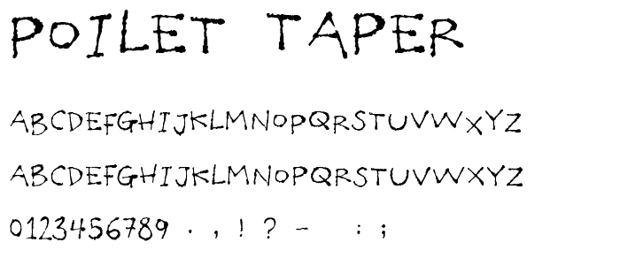 Poilet Taper font